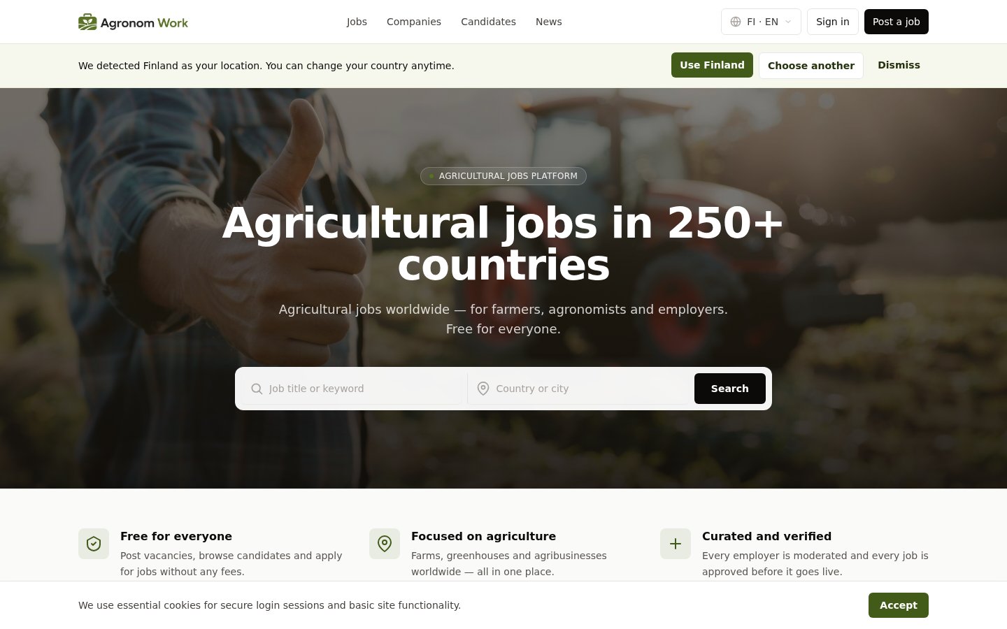Agronom Work — agriculture job board